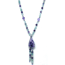 Load image into Gallery viewer, Fluorite Mala Necklace
