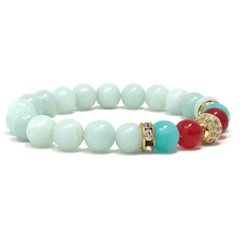 Load image into Gallery viewer, Set Amazonite &amp; Red Jade