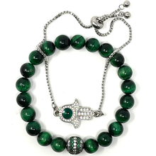 Load image into Gallery viewer, Green Tiger&#39;s Eye Jewelry set