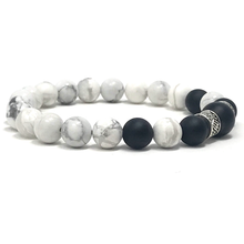 Load image into Gallery viewer, White Howlite &amp; Black Onyx
