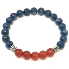 Load image into Gallery viewer, Blue Kyanite &amp; Red Agate