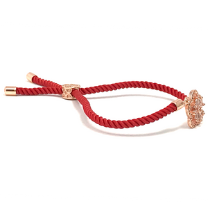Adjustable red bracelet